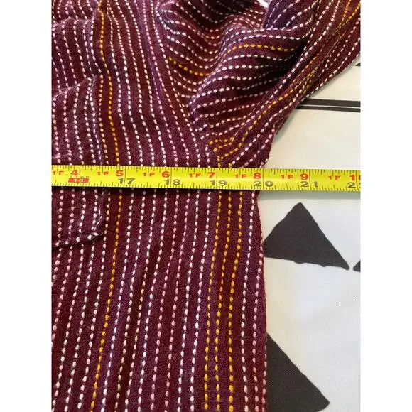 Anthropologie Isadora Long Sleeve Striped Button-Back Popover Tunic Top Size XS - Picture 6 of 8